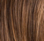 Ellen Wille Escape Soft in Chocolate Rooted, front view showing the warm chocolate shade on the short handmade Hair Society wig.