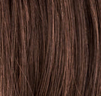 Whisper Comfort in Dark Chocolate Mix by Ellen Wille, front-facing view showing the rich dark brown on the mid-length bob.