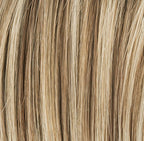 Escape Soft in Dark Sand Rooted by Ellen Wille, front-facing view showing the natural sandy tone on the short graduated wig.