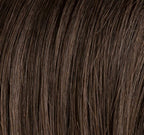 Treasure Soft in Espresso Lighted by Ellen Wille, side profile showing the dark espresso tone on the mid-length heat-resistant wig.