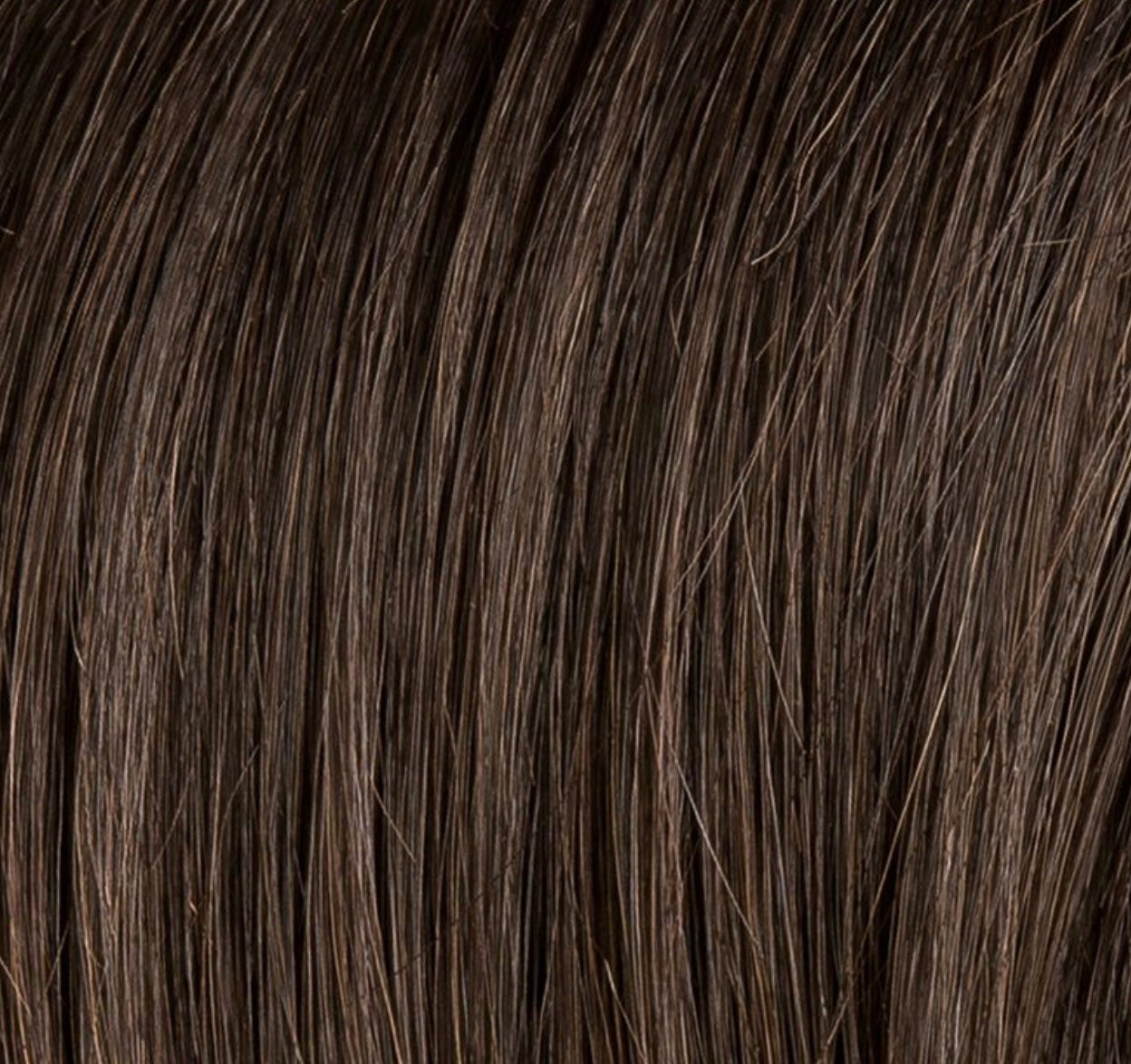 Treasure Soft in Espresso Lighted by Ellen Wille, side profile showing the dark espresso tone on the mid-length heat-resistant wig.