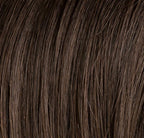 Ellen Wille Miss Comfort in Espresso Mix, front view displaying the deep dark shade on the structured bob with fringe.
