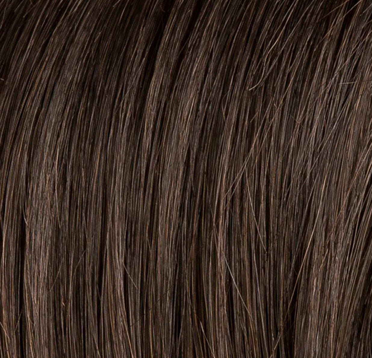 Ellen Wille Miss Comfort in Espresso Mix, front view displaying the deep dark shade on the structured bob with fringe.