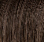 Escape Soft in Espresso Rooted by Ellen Wille, side profile showing the deep dark tone on the short monofilament wig.