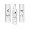 Kit de soin Gisela Mayer pour perruque en fibre synthétique, comprenant shampooing 200ml, baume 200ml et spray 200ml pour entretien, brillance et protection optimaux.