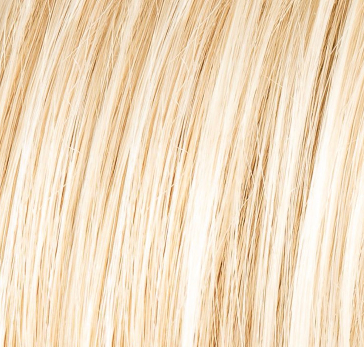 Ellen Wille Treasure Soft in Pastel Blonde Rooted, three-quarter angle showing the soft pastel blonde on the mid-length wig.