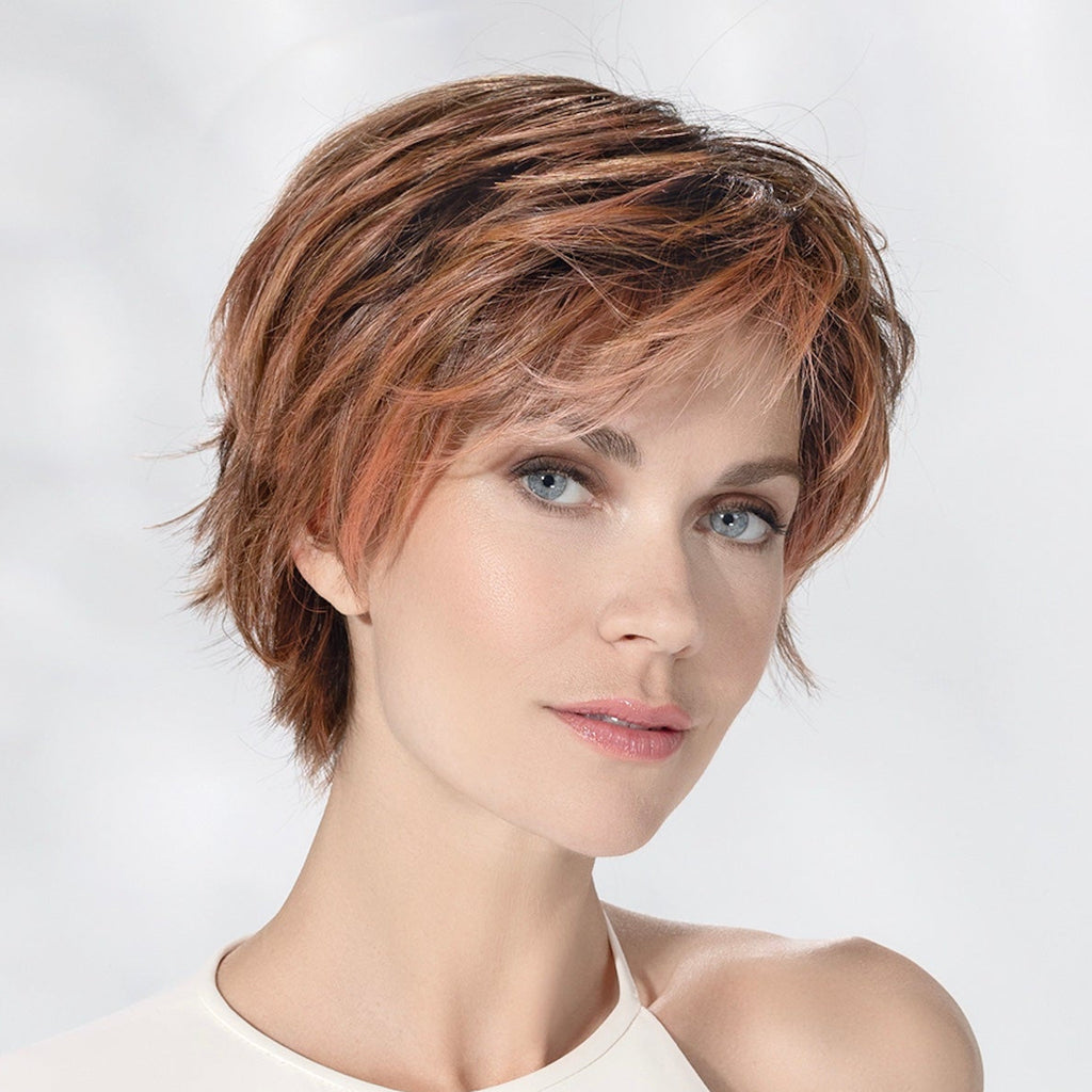 Avenue Soft wig by Ellen Wille - short modern feathered cut in heat-resistant synthetic fiber