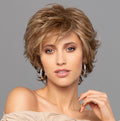 Perruque Duo Aria Gisela Mayer wigs – modèle à l’effet ultra naturel avec frange délicate, composée de 30 % cheveux naturels Remy Hair et 70 % fibre synthétique résistante à la chaleur pour un look discret et élégant