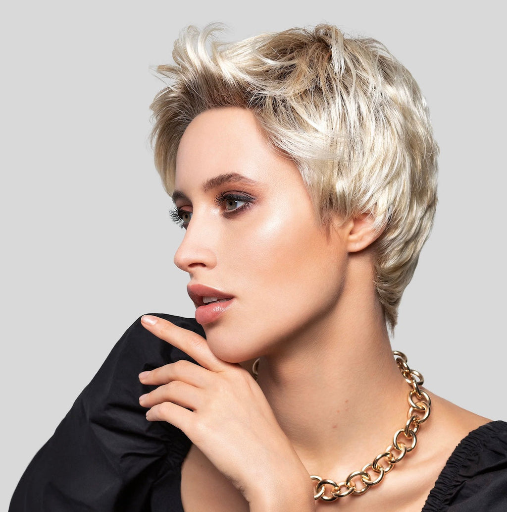 Perruque Sun Stay Gisela Mayer – coupe modulable, style féminin et frais, facile à coiffer et à repositionner
