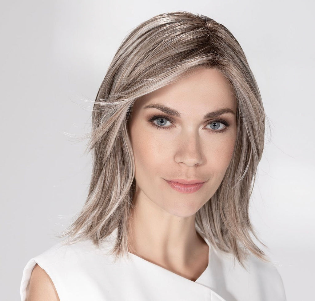 Whisper Comfort wig by Ellen Wille - mid-length sleek style with medical comfort cap, Hair Society collection