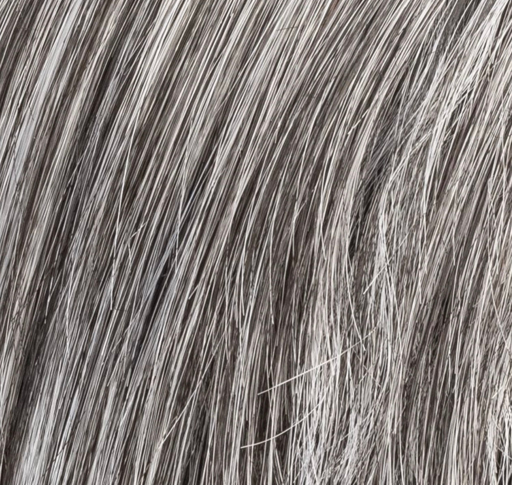 Ellen Wille Lucky Mono Part in Salt & Pepper, front-facing view displaying the grey blend on the structured mid-length bob.