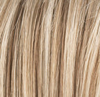 Escape Soft in Sandy Blonde Rooted by Ellen Wille, side view showing the warm sandy blonde on the short natural wig.