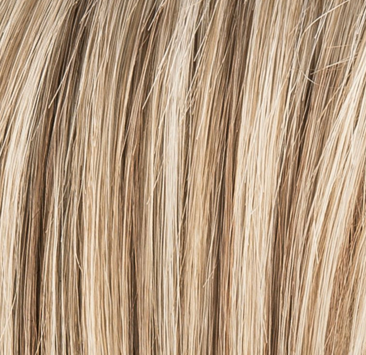 Escape Soft in Sandy Blonde Rooted by Ellen Wille, side view showing the warm sandy blonde on the short natural wig.