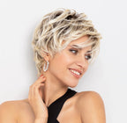 Sun Vega wig by Gisela Mayer, lifestyle view showing the short sporty cut and versatile styling options of the Sun Collection.