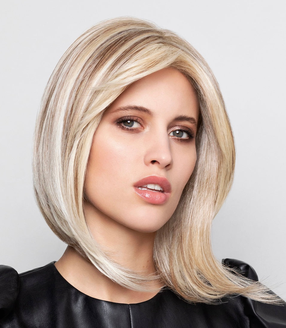 Nature Top Glam hair topper by Gisela Mayer - sleek straight 25cm monofilament volumizer with clips