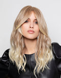 Top Curly Long hair topper by Gisela Mayer - long curly monofilament volumizer with fringe and clips